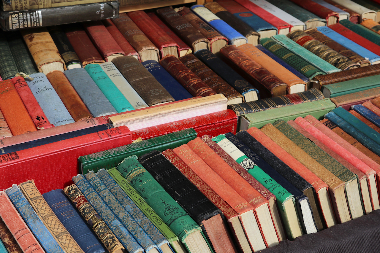Second hand books at Portobella Market copy